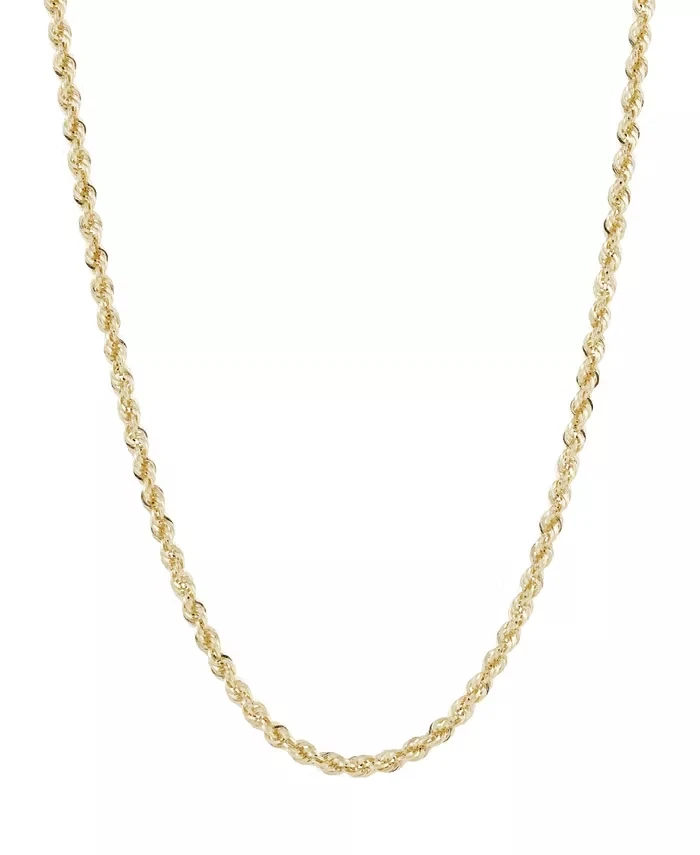 10K Gult Gull 3mm Rope Chain — La Lux Oslo