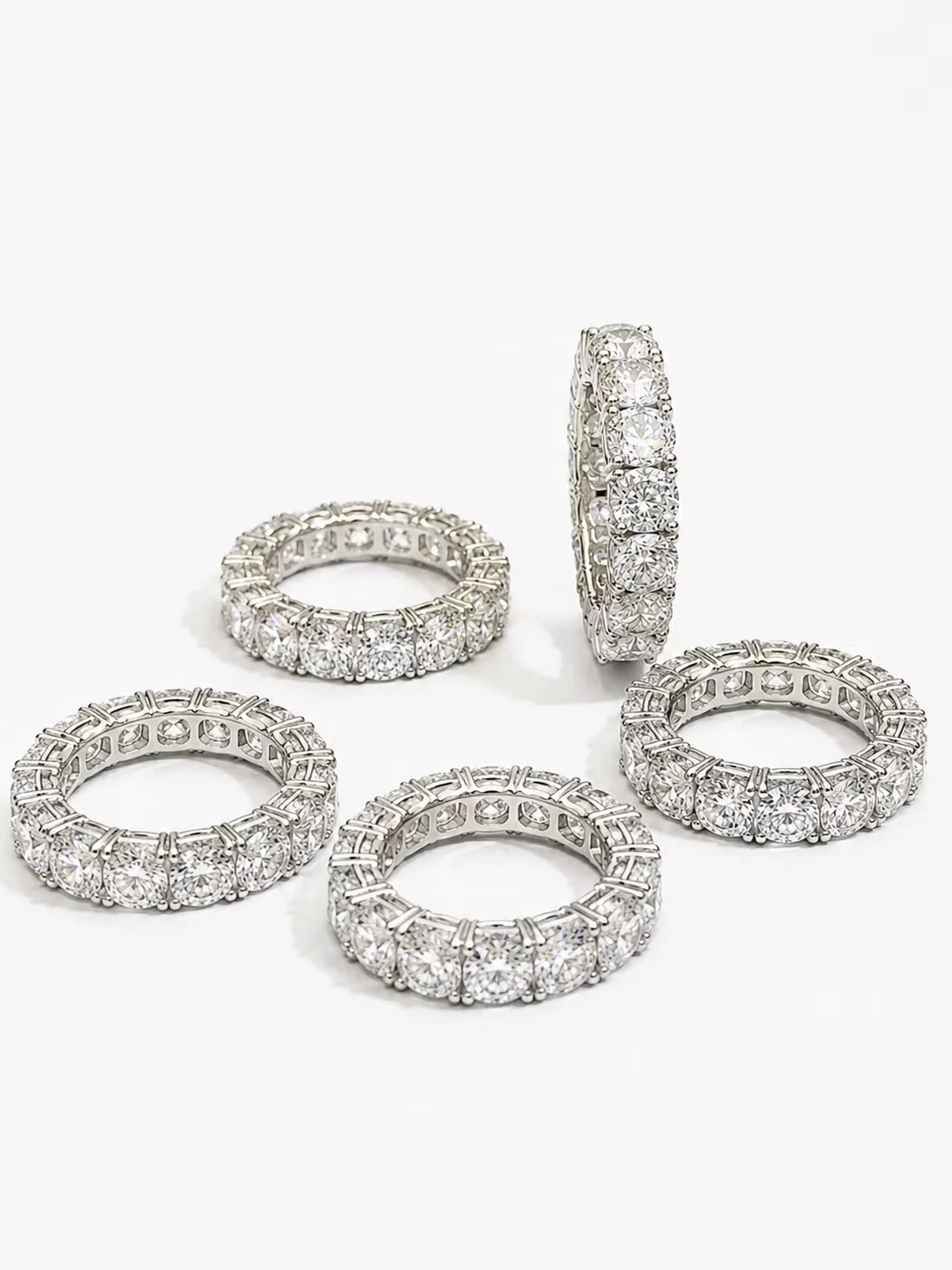5mm Tennis Ring — La Lux Oslo, 925 Sølv & Moissanite